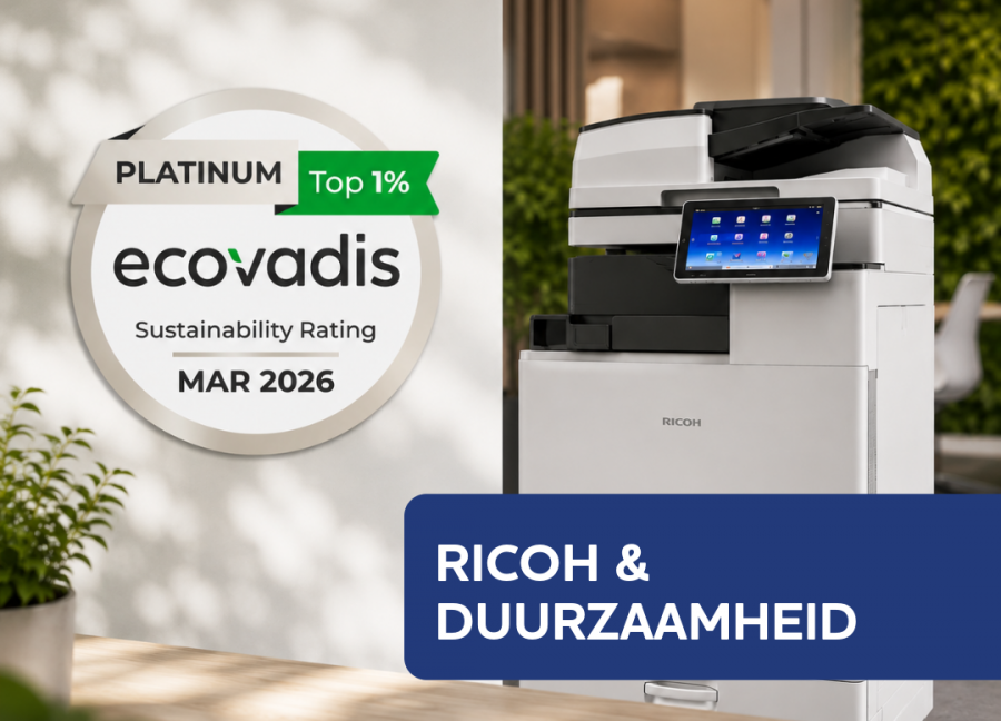 Ricoh opnieuw bekroond met EcoVadis Platinum-rating